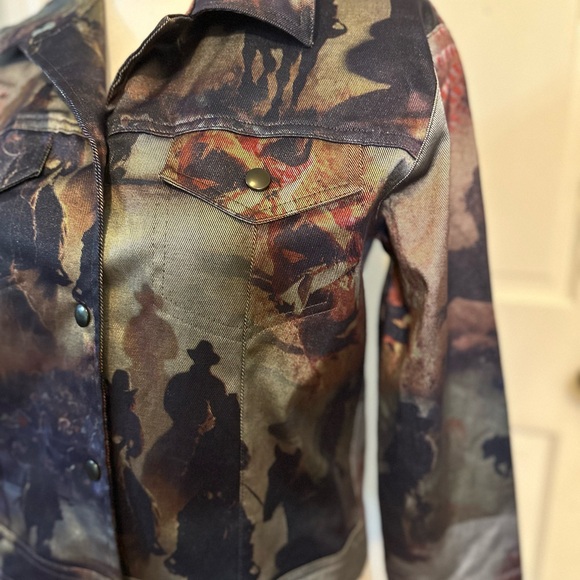 Equestrian Designs Santa Barbara Horse Rodeo Print  Jacket Beautiful RARE!!😍 - Picture 4 of 13